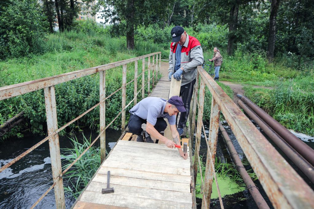 Мост через реку Черную в Балашихе восстановили по просьбе жителей